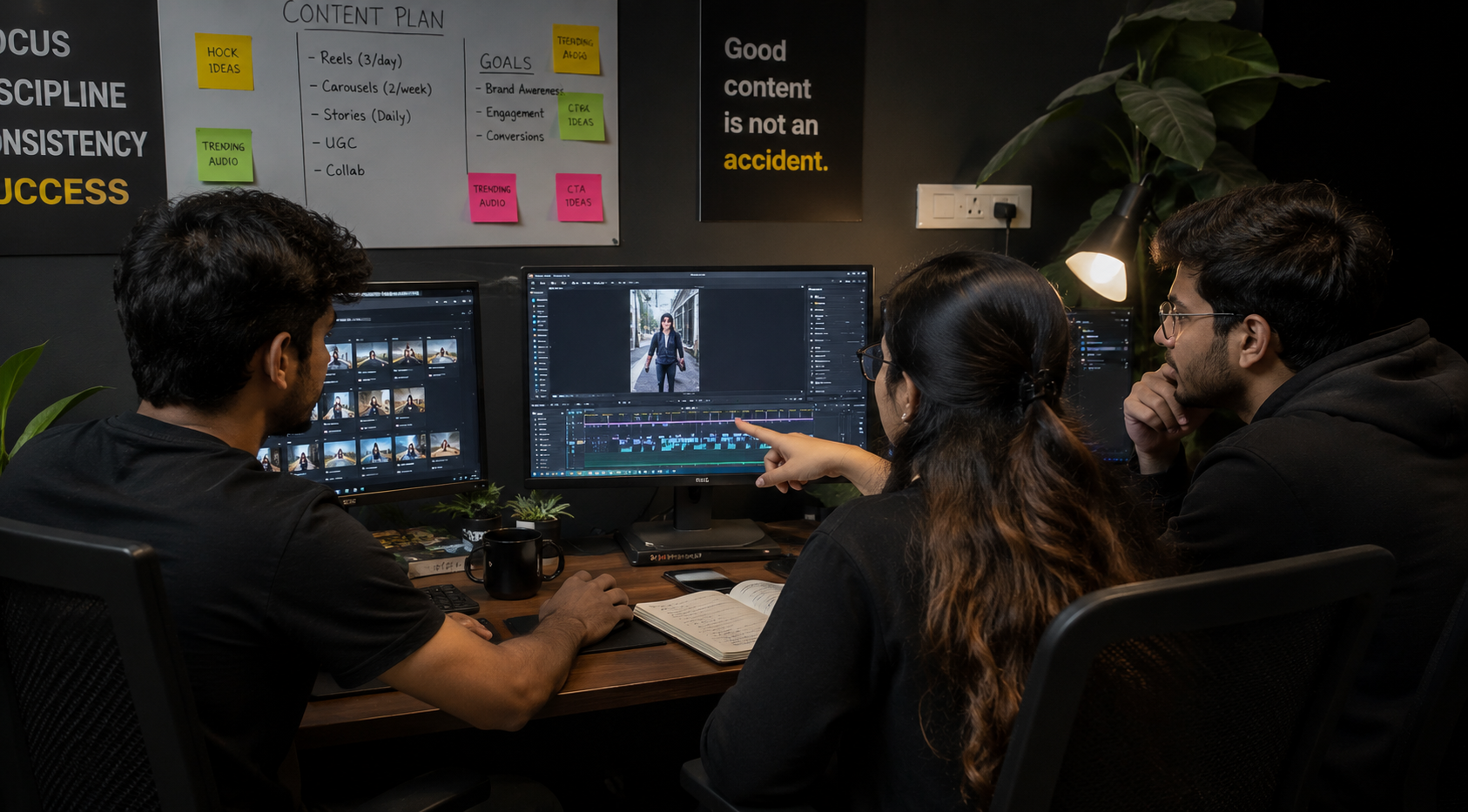 Professional editing reels on smartphone